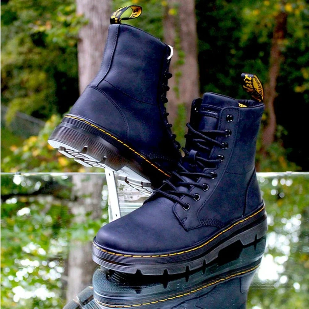 DR. MARTENS COMBS LEATHER CASUAL BOOTS - Picture 15 of 16